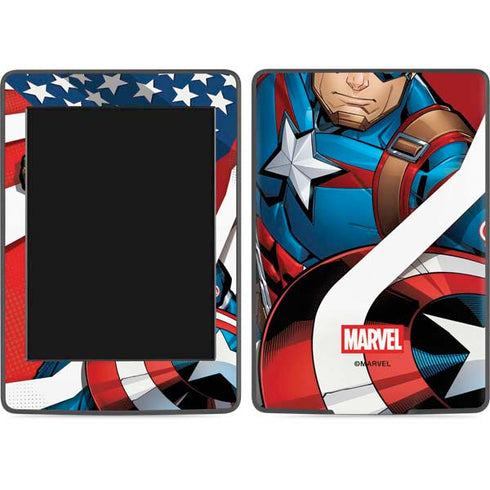 Marvel Captain America Action Pose Amazon Kindle Skin